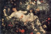 William Stott of Oldham The Awokening of the Spirit of the Rose France oil painting artist